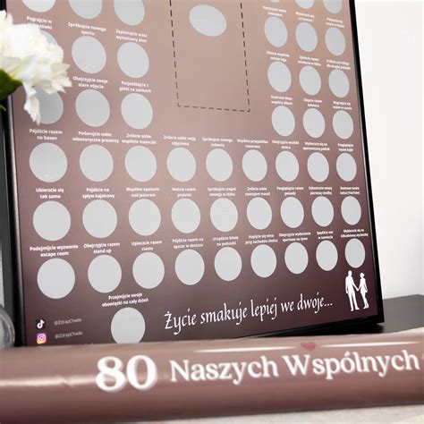 Plakat Zdrapka Dla Par 80 Naszych Wspólnych Chwil Zdrap Chwile