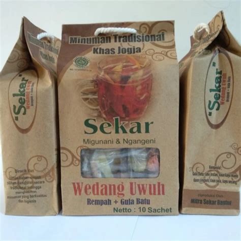 Jual Sekar Wedang Uwuh Komplit Rempah Gula Batu Isi Sachet Khas