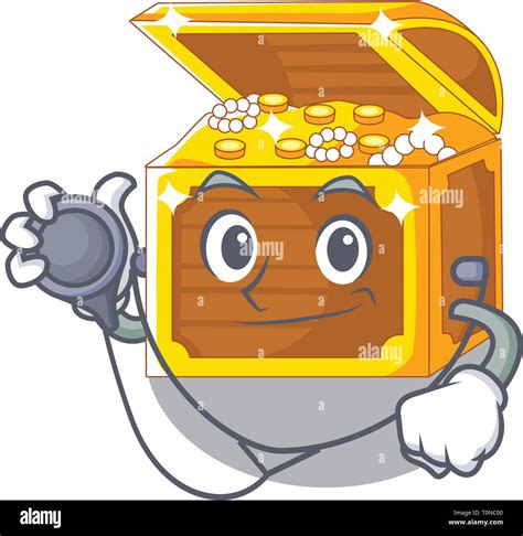 Doctor Treasure Underwater Isolated With The Mascot Stock Vector Image