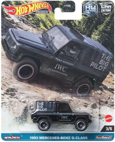 Hot Wheels FPY86 HKC72 Mercedes Benz G Klasse schwarz IWC 1993 Off Road 3 5 Maßstab ca 1 64