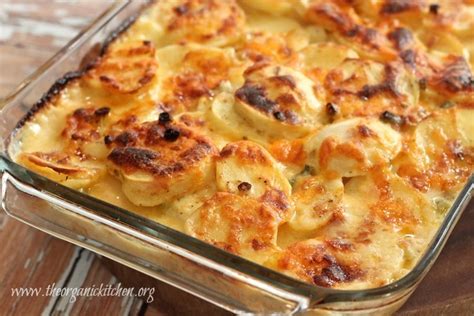 Three Cheese Au Gratin Potatoes The Organic Kitchen Blog And Tutorials