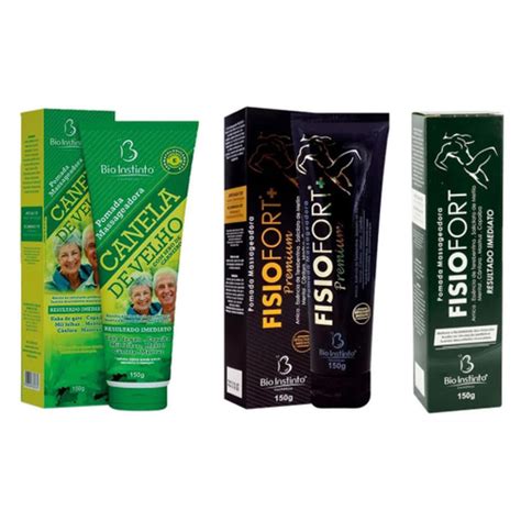 Kit Canela De Velho FisioFort FisioFort Premium 3x 150gr Bio