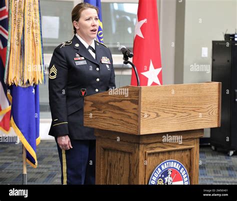 Us Army Sgt 1st Class Christina Oanes A Bandsman With The Marietta