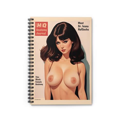 Nsfw Vintage Nude Pin Up Art Lined Notebook Bachelor Gift Unique Stationery Gift S Style
