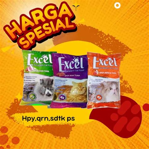 Makanan Kucing Excel Catfood Donat Ikan Tuna Salmon Cat Food Gram