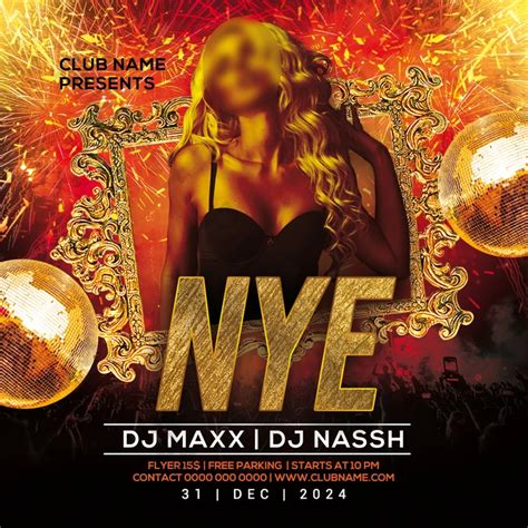 New Year Party Flyer | PSD Free Download - Pikbest