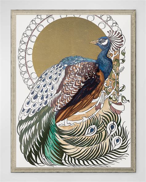 "Formal Peacock" Art Print | Horchow