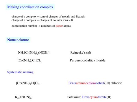 Ppt Bonding In Transition Metals And Coordination Complexes Powerpoint Presentation Id 4349463