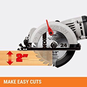 WORX WX429 Circular Saw 400W WORXSAW XL With 3x Blades Carry Case