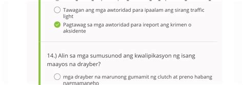 LTO CDE Online Exam Reviewer Answer Filipino Tagalog Automotive