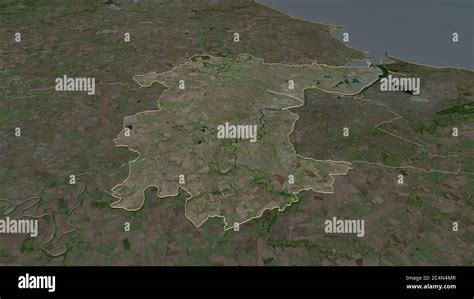 Zoom In On Stockton On Tees Unitary Authority Of England Outlined