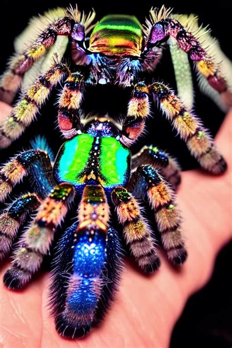 High Quality Macro Photo Iridescent Tarantula Stable Diffusion Openart