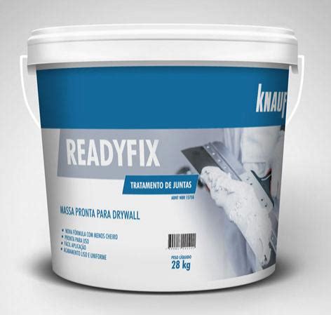 Knauf do Brasil lança nova identidade visual para embalagem da Readyfix