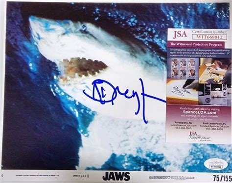 Jaws 1975 Steven Spielberg Signed By Richard Dreyfuss Catawiki