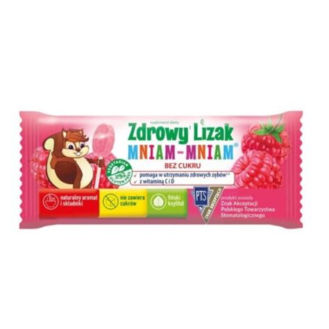 Mniam Mniam Zdrowy Lizak Bez Cukru Malina Zdrowiewita