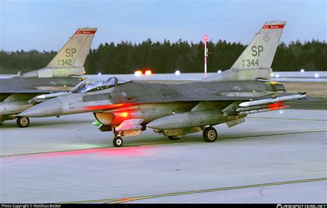 91 0344 United States Air Force General Dynamics F 16c Fighting Falcon Photo By Matthias Becker