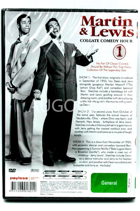 Martin & Lewis Colgate Comedy Hour Volume 1 - DVD Series Rare Aus Stock ...