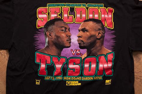 Vintage 90s Mike Tyson Vs Bruce Seldon 1996 Boxing Match T Shirt