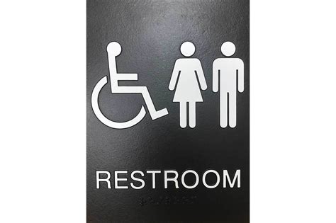 ADA-Compliant Restroom Signs: Importance and Characteristics