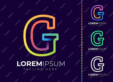 Premium Vector G Letter Initial Colorful Gradient Logo Modern Letter