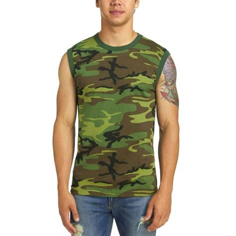 Rothco Rothco Mens Camouflage Muscle T Shirt Camo Small