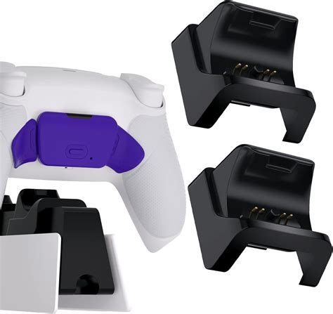 Black Risedock Kit And Stand For Ps5 Controller Charging Dock Extremerate