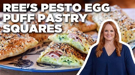 Ree Drummonds Pesto Egg Puff Pastry Squares The Pioneer Woman Food Network In 2023 Food