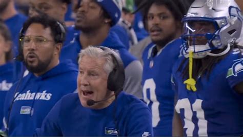 Pete Carroll Chews Out Nfl Refs On Live Tv After Controversial Penalty