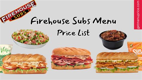 Firehouse Subs Menu Price List Canada Updated June 2023