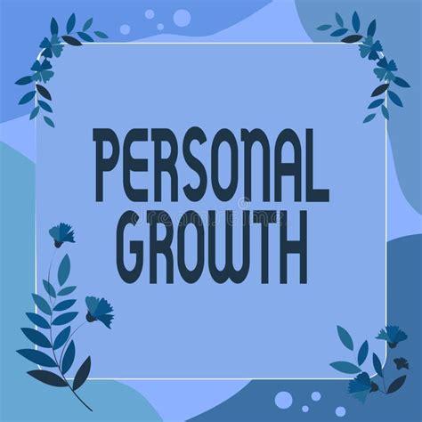 Conceptual Display Personal Growth Business Approach Improve Develop