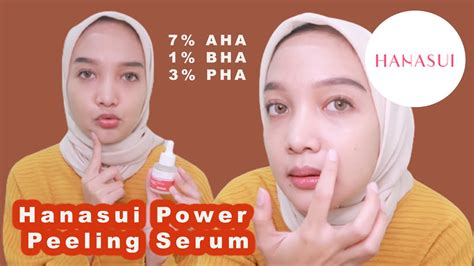 PEELING SERUM HARGA 20RBAN REVIEW HANASUI POWER PEELING SERUM YouTube