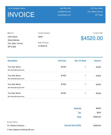 9 Roofing Invoice Templates Free Word Pdf Format Download Free And Premium Templates