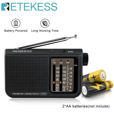 Battery Powered Fm Transistor Radio | Portable Fm Radio Aa Battery ...