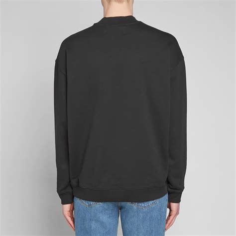 Calvin Klein Long Sleeve Relaxed Mock Neck Sweat Ck Black End Us