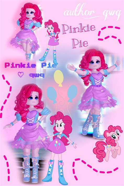 Pinkie Pie And Her Ponies Are All Dressed Up In Their Outfits For The Party