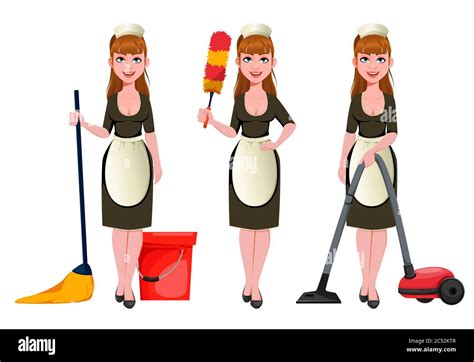 Cartoon Cleaning Lady Clipart