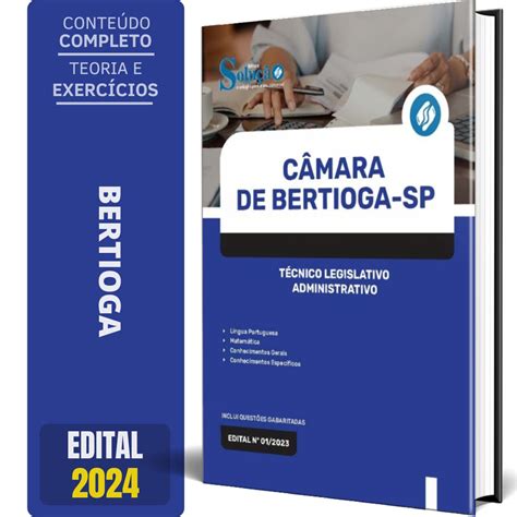 Apostila Câmara de Bertioga SP 2024 Técnico Legislativo