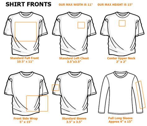 T Shirt Design Logo Placement Pictures