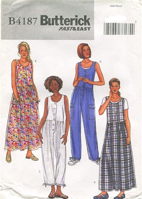 Amazon Butterick Misses Dress Jumpsuit Sewing Pattern