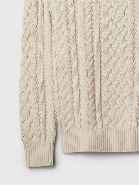 Relaxed Cable Knit Sweater Gap