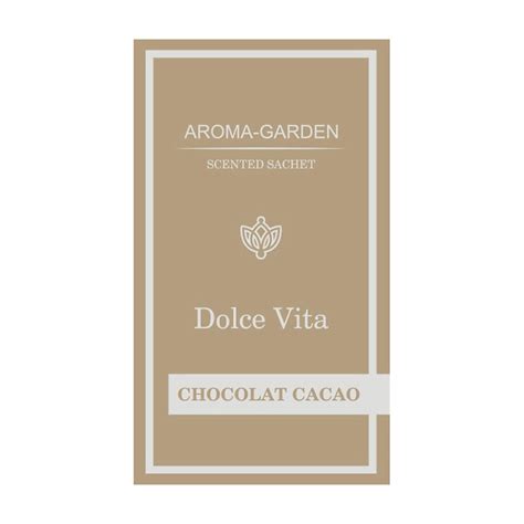 AROMA-GARDEN Ароматизатор-САШЕ Дольче Вита-Какао-шоколад (Cacao ...