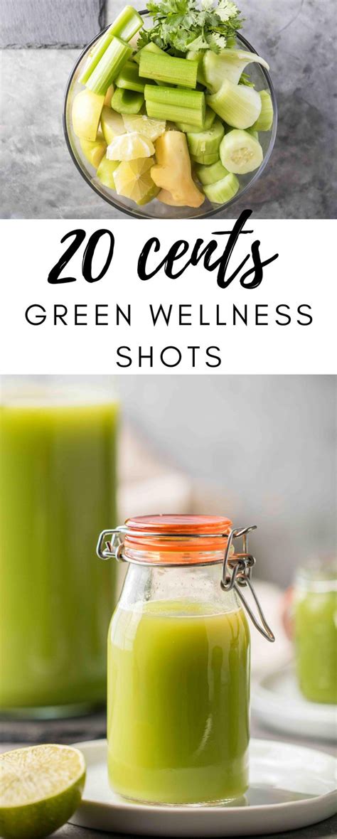 Cents Healthy Green Shots At Home No Juicer Recipe In