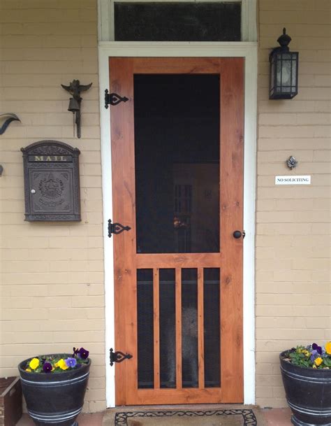 Easy To Make Craftsman Style Screen Door Easydeckstobuild Wooden Screen Door Diy Screen