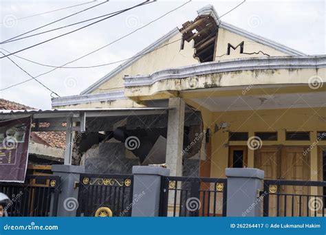 Cianjur West Java Indonesia November 24 2022 Homes Were Damaged