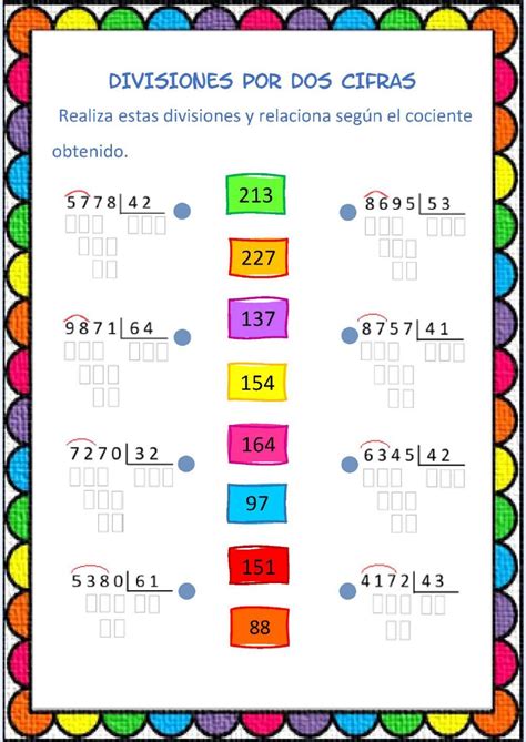 Ejercicio online de Divisiones para 4º de Primaria Puedes hacer los