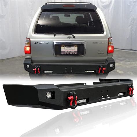 Tioyar Rear Bumper Textured Black Compatible With 2015 2020