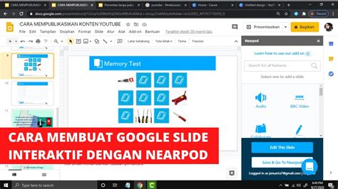 CARA MENGGUNAKAN NEARPOD GOOGLE SLIDES YouTube