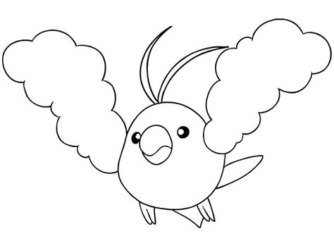 Swablu Coloring Pages Free Pokemon Coloring Pages Printables