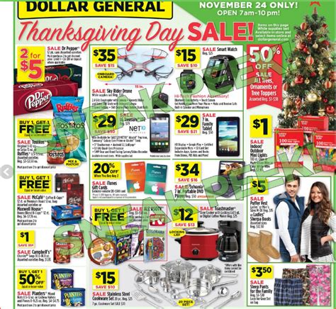 Dollar General Thanksgiving Day Sale Ronna Tatiania