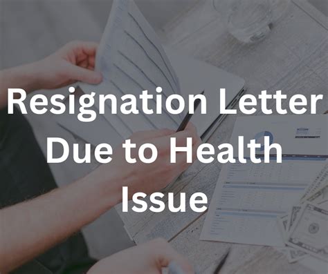 Resignation Letter Due to Health Issue | by Letterdocuments | Medium